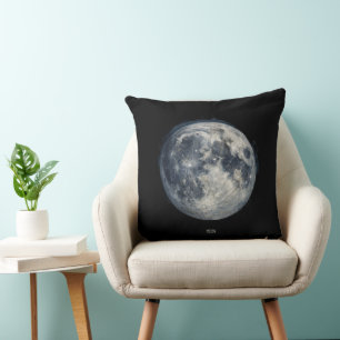 Coussin Une peinture de la lune dans un espace