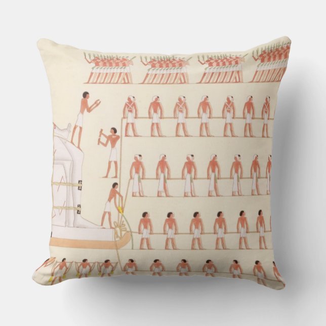 Coussin Une peinture de mur chez Beni Hasan dépeignant le (Recto)