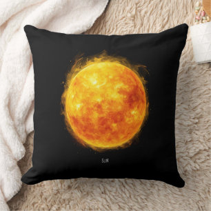 Coussin Une peinture du soleil dans un espace