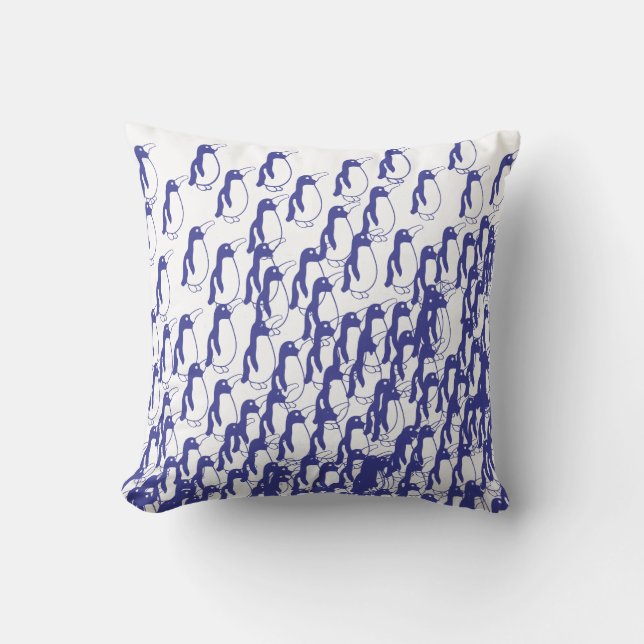 Coussin Une pile des pingouins (Recto)
