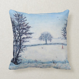 Coussin Une promenade d'hivers