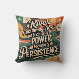 Coussin Une rivière coupe la roche non pas à cause de sa p