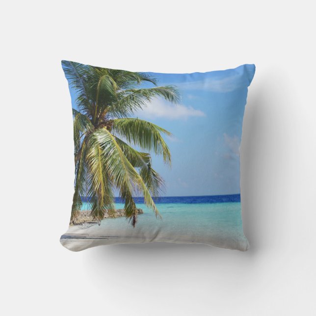 Coussin Une Scène Sérénissime Aux Maldives (Recto)