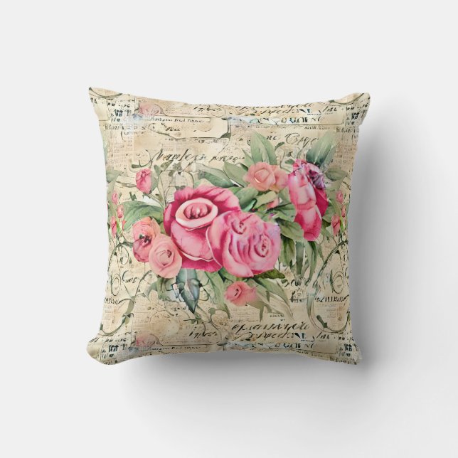 Coussin Une série de design éphémère français 26 (Recto)