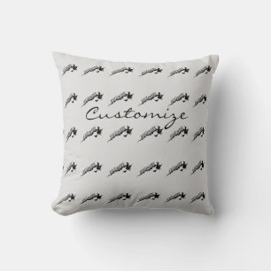 Coussin Une sorcière effrayante dans la chambre Halloween
