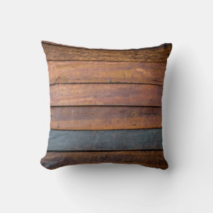 Coussin Une texture murale en bois ancien arrière - plan e