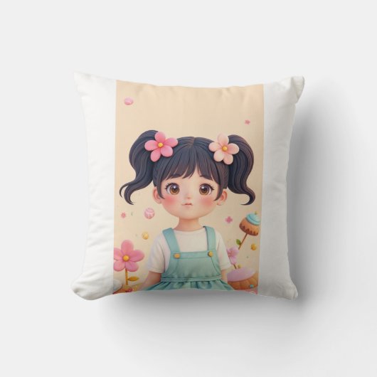 Coussin une très jolie fille (Recto)