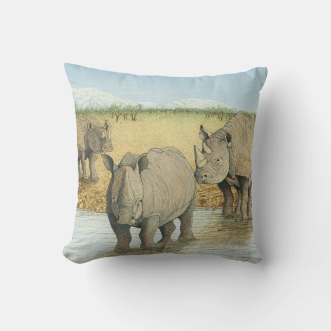 Coussin Une vie dure (Recto)
