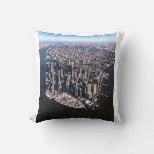 Coussin Une vue aérienne époustouflante de la ville de New
