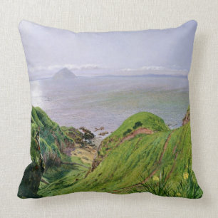 Coussin Une vue d'Ailsa Craig et l'île d'Arran, 1860