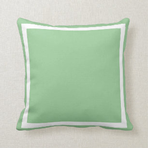 coussin uni pastel vert bleu clair