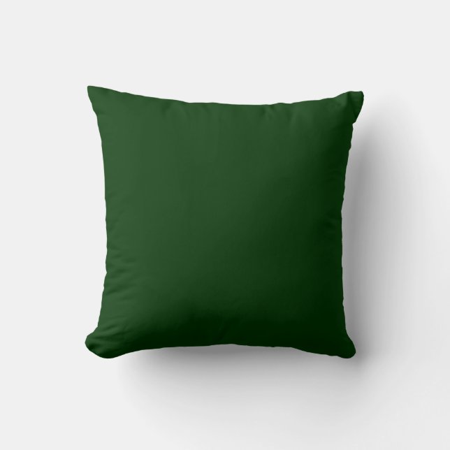 coussin uni vert foncé (Recto)