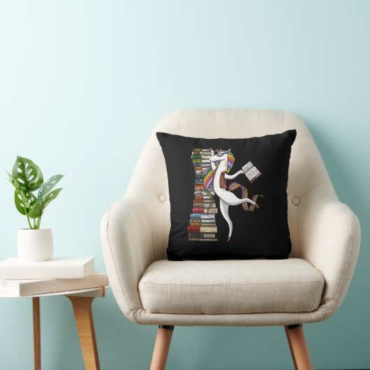 Coussin Unicorn Bibliothécaire Magazine Lecture Nerd (Chaise)