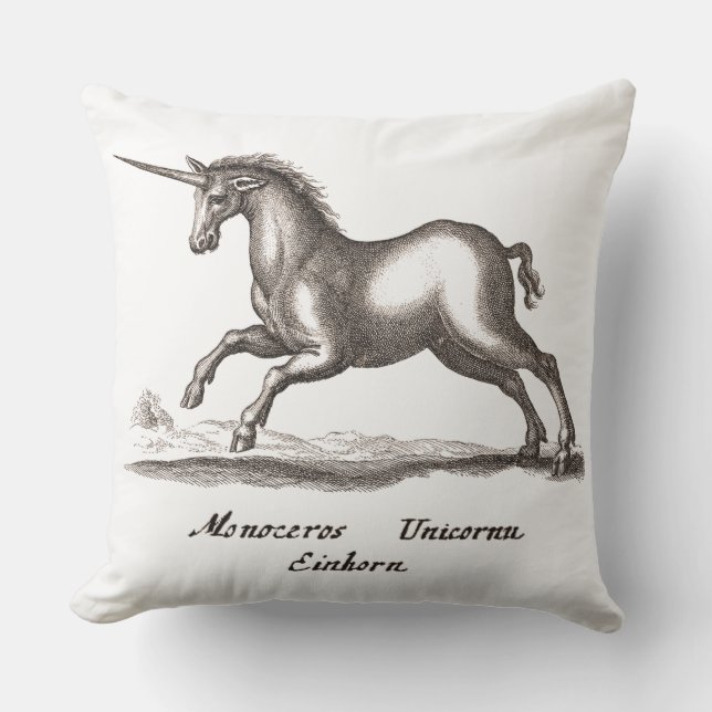 Coussin Unicorn Classic Running Magic Woodland Créature (Recto)