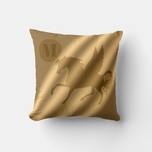 Coussin Unicorn Gold Luxury Monogram (Recto)