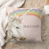 Coussin Unicorn Luxury Gold Parties scintillant (Couverture)