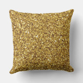 Coussin Unicorn Luxury Gold Parties scintillant (Verso)