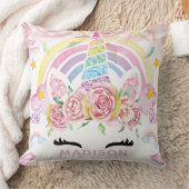Coussin Unicorn Parties scintillant de luxe Rainbow (Couverture)