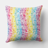 Coussin Unicorn Parties scintillant de luxe Rainbow (Verso)