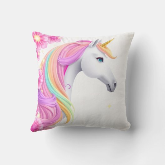 Coussin Unicorn Throw pillow (Verso)