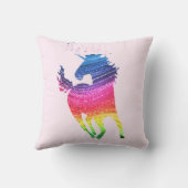 Coussin Unicorne arc-en-ciel (Verso)