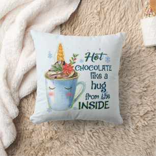 Coussin Unicorne au chocolat chaud   Cosy Unicorn Winter