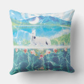 Coussin Unicorne dans un monde de rêve paradisiaque custom (Verso)