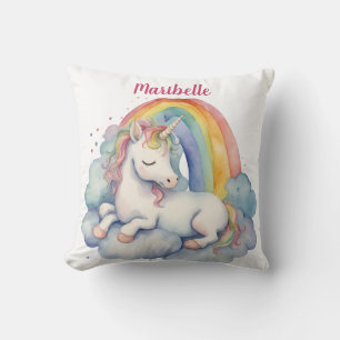 Coussin Unicorne de bébé personnalisée