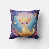 Coussin Unicorne de forêt enchantée (Verso)