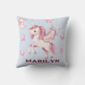 Coussin Unicorne et étoiles (Verso)