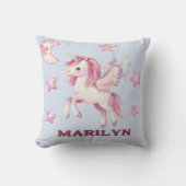 Coussin Unicorne et étoiles (Recto)