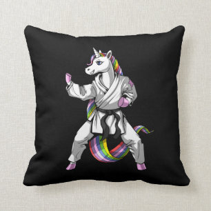 Coussin Unicorne Girl Karate Ninja