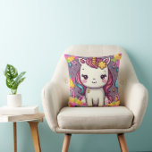 Coussin Unicorne - Impression de bonbons (Chaise)