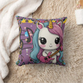 Coussin Unicorne musicien Imprimer (Couverture)