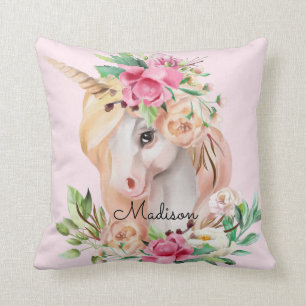 Coussin Unicorne personnalisée