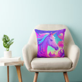 Coussin Unicorne rose magique (Chaise)