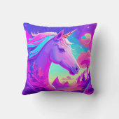 Coussin Unicorne rose magique (Verso)