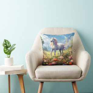 Coussin Unicorne sur Meadow