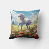 Coussin Unicorne sur Meadow (Verso)