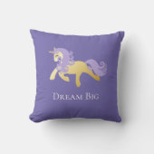 Coussin Unicorne violette or (Recto)