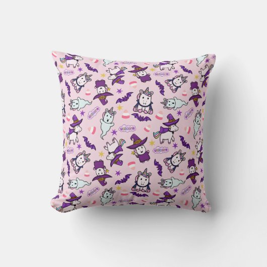 Coussin Unicornes d'Halloween (Recto)