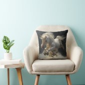 Coussin Unicornes florale mignonne volant petit poney (Chaise)