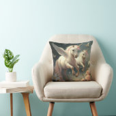 Coussin Unicornes florale mignonne volant petit poney (Chaise)