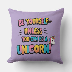 Coussin Unicornes sur tout