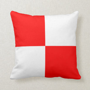 Coussin Uniforme nautique de la lettre U de signal de