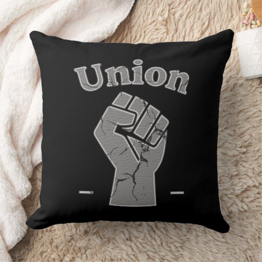 Coussin Union Strong Worker Fist Minimal Design (Couverture)