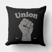 Coussin Union Strong Worker Fist Minimal Design (Recto)