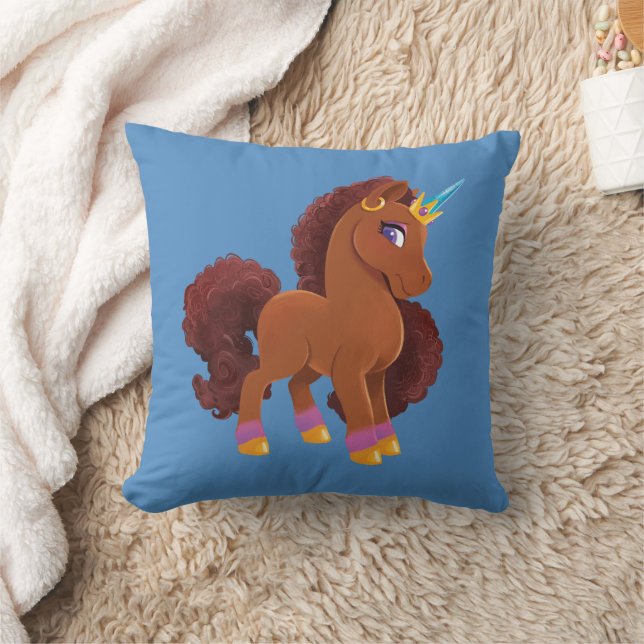 Coussin Unique la licorne debout Fière (Couverture)