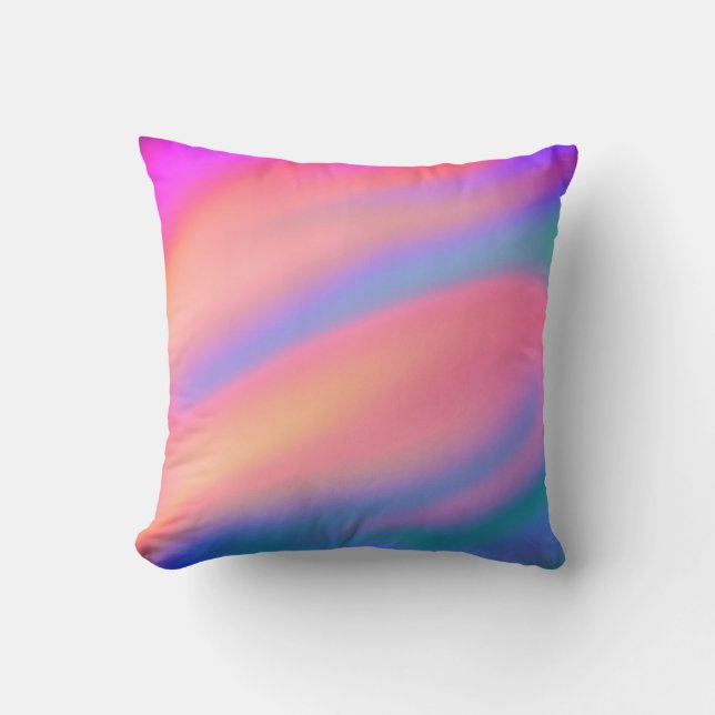 Coussin Unique tendance Rose bleu vert vert vert abstrait  (Recto)