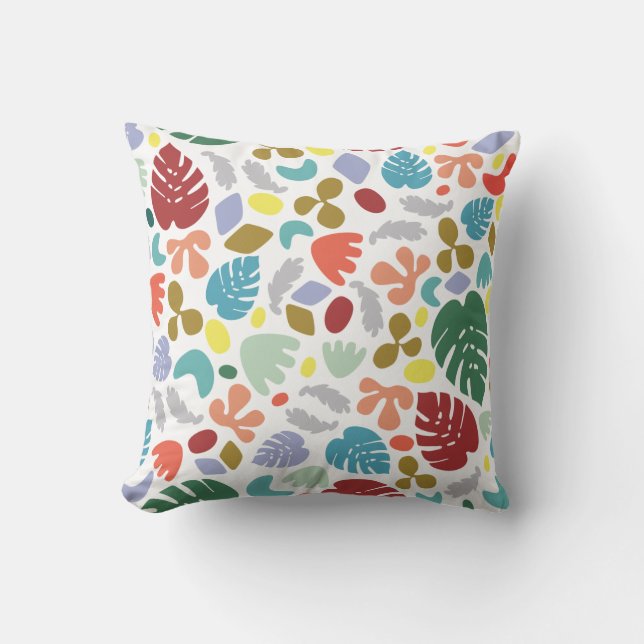 Coussin Unique Urbain tendance Orange Rouge Vert (Recto)